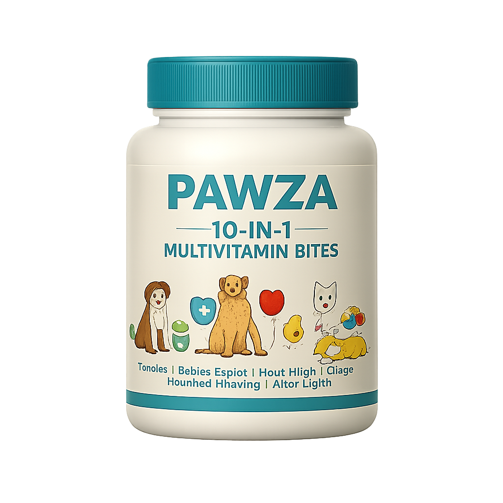 PAWZA 10-in-1 Multivitamin Bites bottle