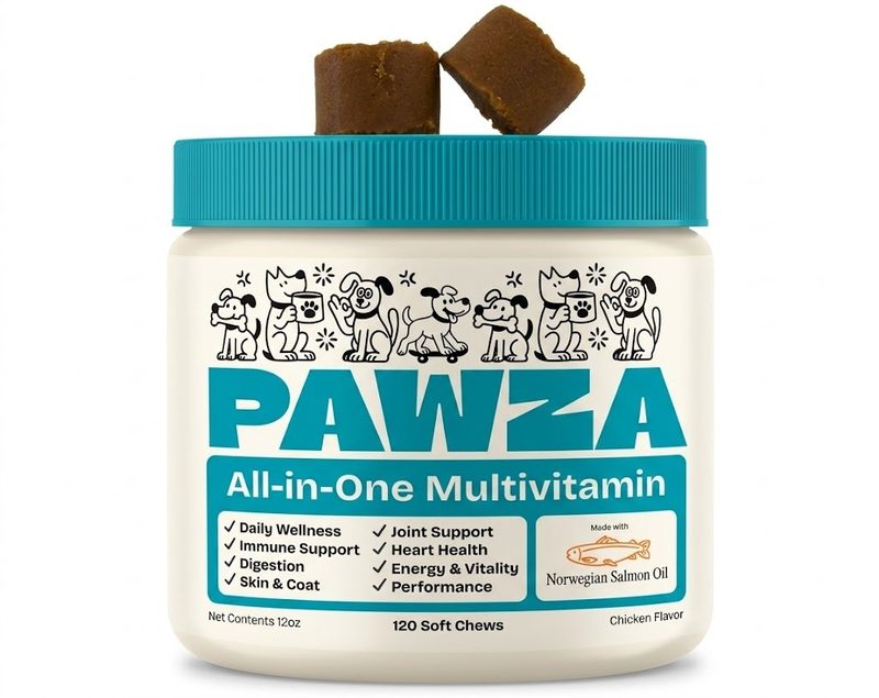 PAWZA All-in-One Multivitamin bottle
