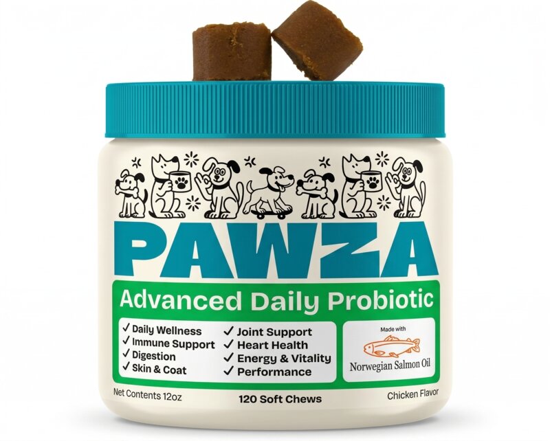 PAWZA Advanced Daily Probiotic bottle